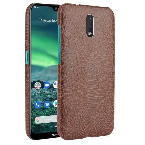 Classique lgant tui Pour Nokia 2.3 Housse De Protection Anti raflure Mode Classique D'alligator Compatibilit - Le Brun