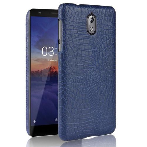 Classique lgant tui Pour Nokia 3.1 Compatibilit Anti raflure Mode Classique D'alligator Housse De Protection - Bleu