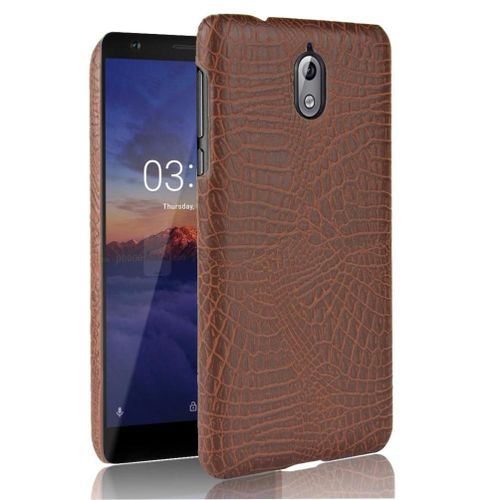 Classique lgant tui Pour Nokia 3.1 Compatibilit Anti raflure Mode Classique D'alligator Housse De Protection - Le Brun