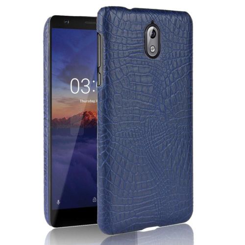 Classique lgant tui Pour Nokia 3.1 Housse De Protection Anti raflure Compatibilit Mode Classique D'alligator - Bleu