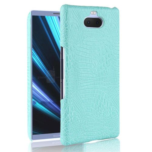 Classique lgant tui Pour Sony Xperia 10 Plus/Xa3 Plus Compatibilit Anti raflure Housse De Protection Mode Classique D'alligator - Vert