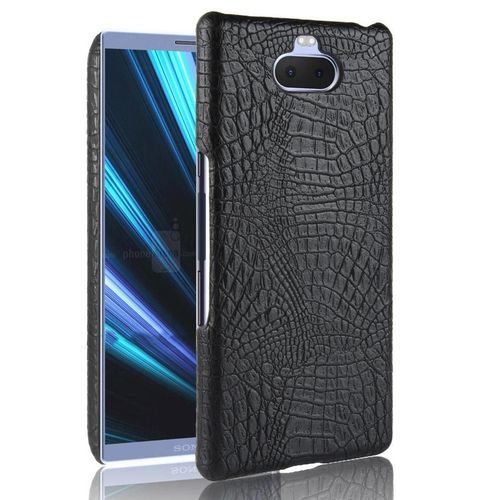 Classique lgant tui Pour Sony Xperia 10 Plus/Xa3 Plus Housse De Protection Anti raflure Compatibilit Mode Classique D'alligator - Noir