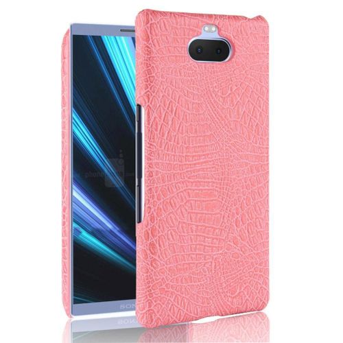 Classique lgant tui Pour Sony Xperia 10 Plus/Xa3 Plus Mode Classique D'alligator Anti raflure Compatibilit Housse De Protection - Couleur Rose