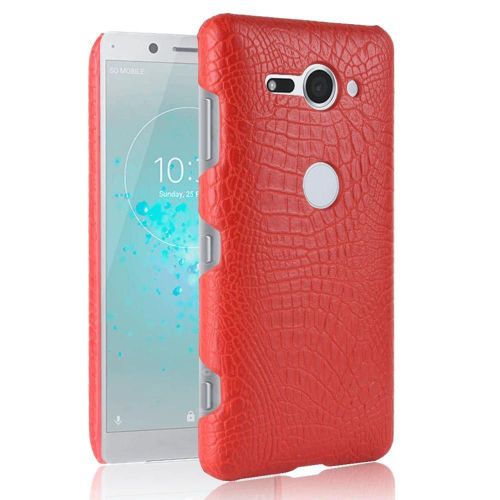 Classique lgant tui Pour Sony Xperia Xz2 Premium Anti raflure Housse De Protection Mode Classique D'alligator Compatibilit - Rouge