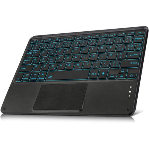 Clavier Azerty Bluetooth Touche Pad Tactile Compatible Avec Les Tablettes Windows Android Ipads Ios Smart Phones Portables Bluetooth Informatique