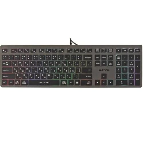 Clavier de jeu QWERTY A4Tech FX60H 2x ports USB Plug & Play Connexion USB 1,5 m de longueur de cble (rtroclairage non)
