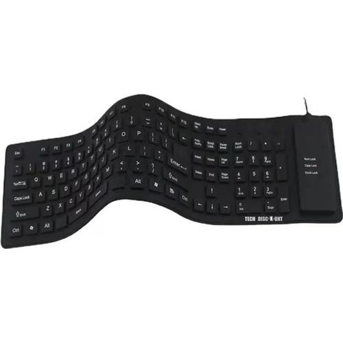 Clavier flexible usb filaire ipad pc pliable pas cher tablette samsung anti poussire tanche portable ultra fin 107 touches