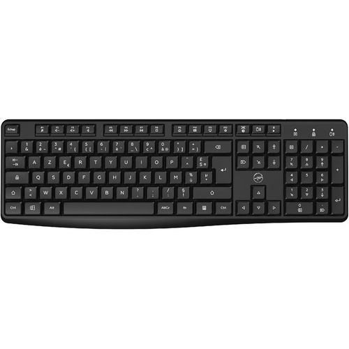 Clavier sans Fil Deluxe Keyboard ? R?cepteur USB et USB-C, Frappe pr?cise, Touches Souples et silencieuses, Pav? num?rique, Disposition AZERTY ? Noir