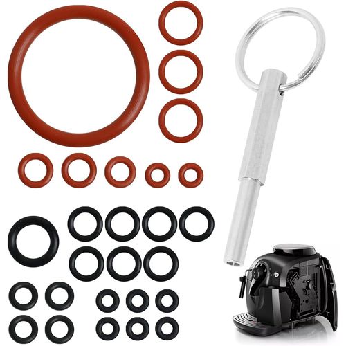 Cl  Tte Ovale Avec Porte-Cls,Pack Of 21 Joint Torique,Compatible Avec Les Machines  Caf Jura/Krups Siziliana/Aeg,Outils De Rparation Compatibles Pour Les Machines  Caf Automatiques