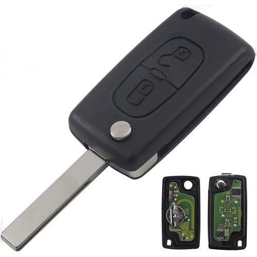 Cl Complte lectronique  Programmer Compatible 107 207 208 307 308 407 807 3008 5008 C1 C2 C3 C4 C5 C6 C8 Picasso Xsara Berlingo Saxo 2 Boutons Ce0523 Rainure