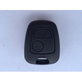 Coque de clé télécommande à 2 boutons pour Peugeot 206, avec lame
