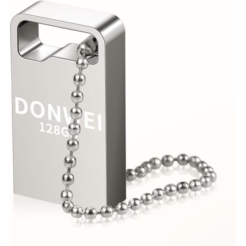 Cle USB 128 Go, Cl USB, Cls USB 2.0 Grande Capacit, Mtal Mini Clef USB Mmoire Externe, Pendrive Portable Flash Drive Originale Stockage des Donnes pour Ordinateurs, Cadeaux Aux tudiants