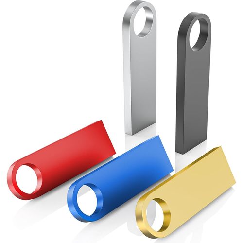 Cle Usb 128 Go Lot De 5, Cls Usb 2.0 Mini Cls Usb tanches - En Mtal