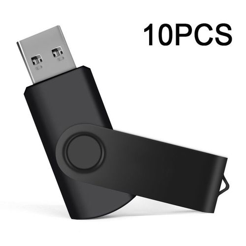 Cl USB 2.0,16 Go,32 Go,64 Go,128 Go,1 Go,2 Go,4 Go,8 Go,10 pices/lot - Type BlackX10PCS-16GBX10PCS #A