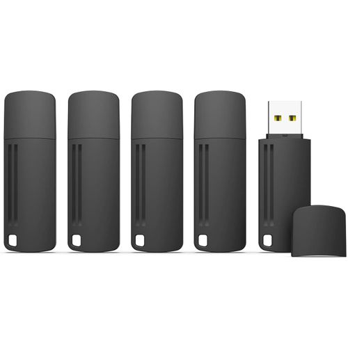 Cl Usb 2.0 32Go Lot De 5 Clef Usb 32 Go 2.0  Capuchon Usb Flash Drive 32Giga Cle Usb 32Gb Pas Cher 5 Pices Lecteur Usb Drive Mmoire 32 Giga Pour Pc (Noir)[L2223]