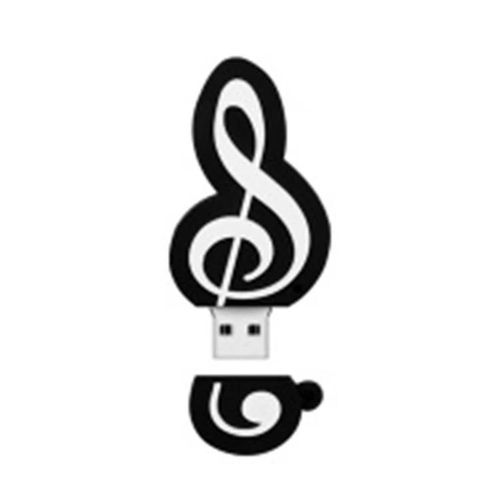 Cl USB 2.0 de 4 Go pour notes de musique-MicroDrive U Disk