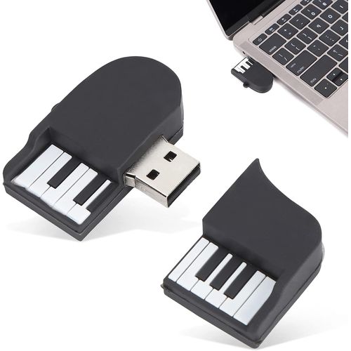 Cl USB 2 Go, Cl USB 2.0, Cl USB Portable en Forme de Piano pour Le Stockage de Donnes, Flash Mmoire Stick USB Flash Drive pour PC/Ordinateur Portable/Audio de Voiture/TV (2 Go)