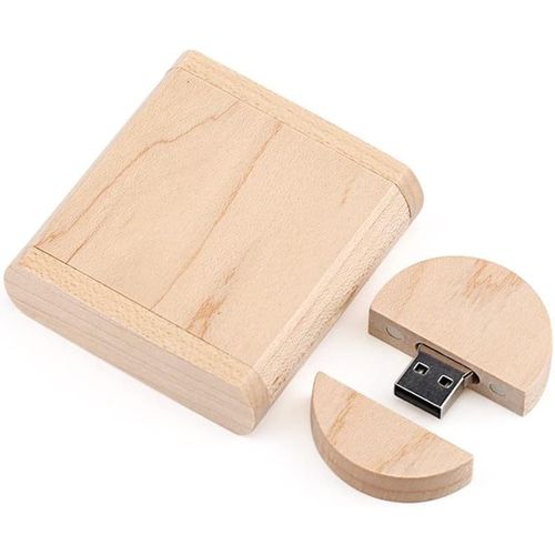 Cl USB 3.0 16 Go en bois d'rable avec bote en bois (3.0 16 Go)
