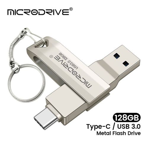 Cl USB 3.0 de type C en mtal,cl USB,64 Go,128 Go,256 Go,stockage externe,micro cl USB- 64 GO-A1810