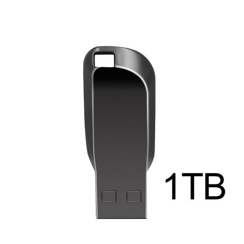 Cl USB 3.0 en mtal,2 To,capacit relle,1 To,mmoire,cl USB 512G,articles cadeaux - Type dark gray 1TB