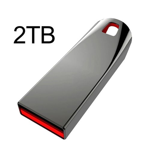 Cl USB 3.0 haute vitesse avec disque dur en mtal,cl USB portable SSD,1 To,2 To - Type black-2TB