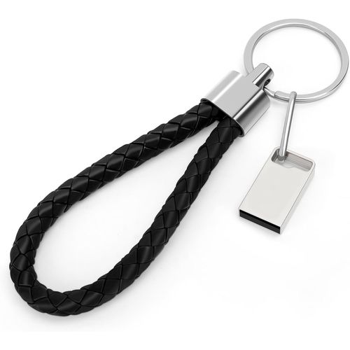 Cl USB 3.0, Mini cl USB, Cl USB pour Voiture, Cl USB avec Porte-cls pour PC, Ordinateur Portable - 16 Go,Argent