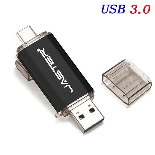 cl USB 3.0 OTG type-c,support  mmoire de 64GB 32GB,lecteur Flash haute vitesse pour tlphone/ordinateur portable type-c Business gift U disk - Type Black-8GB