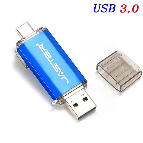 cl USB 3.0 OTG type-c,support  mmoire de 64GB 32GB,lecteur Flash haute vitesse pour tlphone/ordinateur portable type-c Business gift U disk - Type Blue-8GB