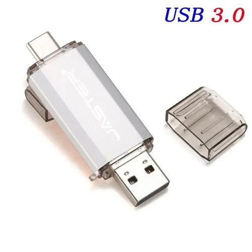 cl USB 3.0 OTG type-c,support  mmoire de 64GB 32GB,lecteur Flash haute vitesse pour tlphone/ordinateur portable type-c Business gift U disk - Type White-8GB