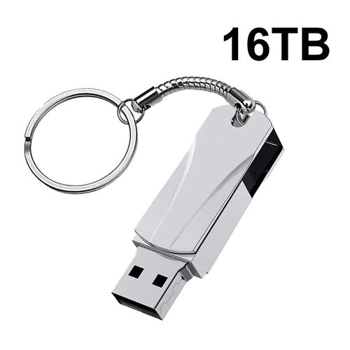 Cl USB 3.0 portable  trs haute vitesse,cl USB OTG,cl USB,16 To,mmoire 8 To,4 To,2 To - Type silver 16TB #B