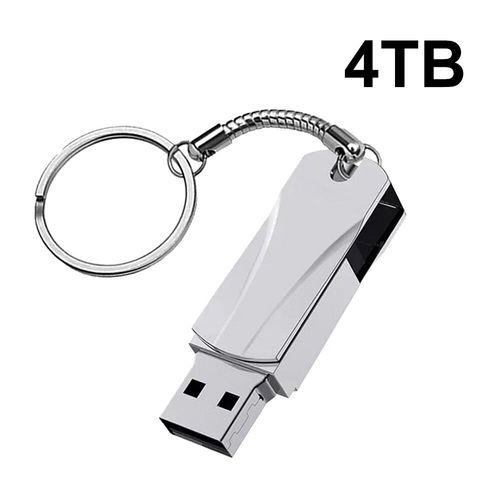 Cl USB 3.0 portable  trs haute vitesse,cl USB OTG,cl USB,16 To,mmoire 8 To,4 To,2 To - Type silver 4TB #B