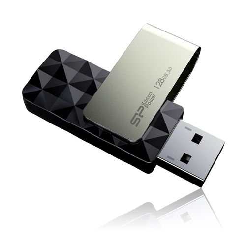 Cle USB 3.0 SILICON POWER Blaze B30 128Go Noir