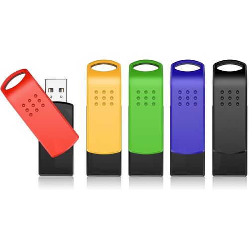 Cl USB 32 Go 5 Pices Pivotant Cl USB 2.0 Memory Stick Stockage USB Portable Color Pack de 5