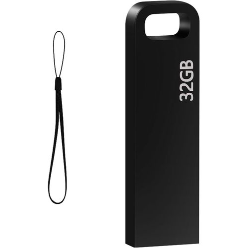 Cl USB 32 Go Cle USB Mtal Etanche Clef USB avec cls Cls USB 3.0 Mmoire Stick Pen Drive pour Ordinateur Portable/PC (Noir).[F281]