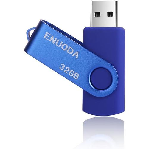Cl USB 32 Go Clef USB 2.0 Flash Drive Mini Portable Grande Capacit Mmoire Stick avec Lumire LED pour Le Stockage et la Sauvegarde (Bleu).[F52]