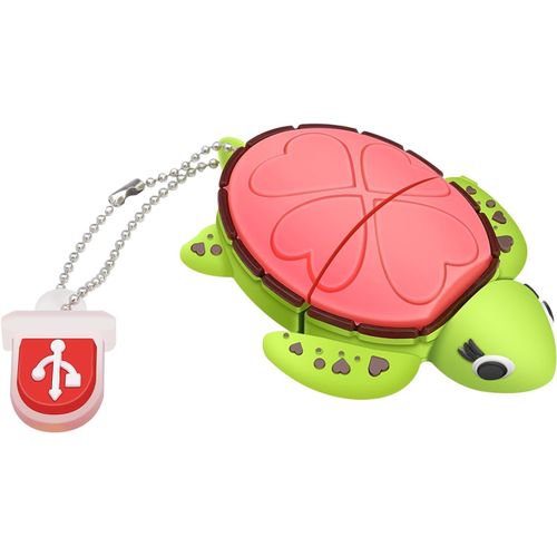 Cl USB 32 Go Forme de Tortue de Mer Mignon Mmoire Stick USB 2.0 Flash Drive pour Stockage de Donnes Externe,Rose