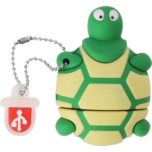 Cl USB 32 Go Mignonne en Forme de Tortue, Mmoire Stick Amusante et Mignonne USB 2.0 Flash Drive Pendrive pour Stockage de Donnes Externe, Vert