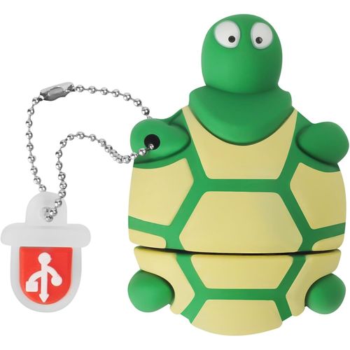 Cl USB 32 Go Mignonne en Forme de Tortue, Mmoire Stick Amusante et Mignonne USB 2.0 Flash Drive Pendrive pour Stockage de Donnes Externe, Vert