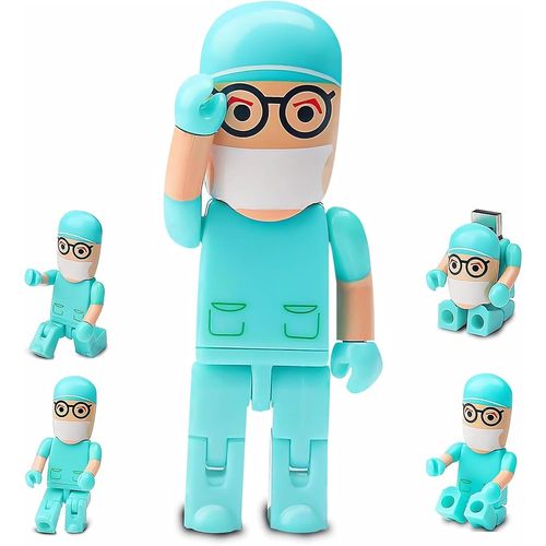 Cl USB 32 Go Modle de Mdecin Mignon Mmoire Stick USB 2.0 Flash Drive pour Stockage de Donnes Externe,Vert