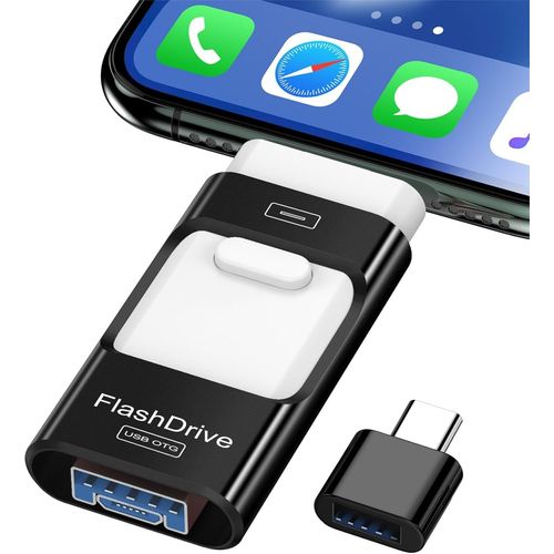 Cl Usb 512 Go, Extension De Cle Mmoire Externe, Cl Photo, Lecteur Flash Pour Ios Et Android, Ordinateur, Pc, Photos/Vidos/Fichiers Copis En Un Clic (Noir)[X1096]