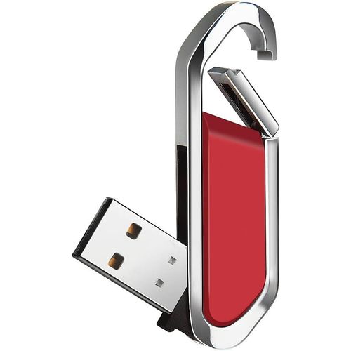 Cl USB 64 Go Mmoire Stick Portable avec Porte-Cls USB 2.0 Flash Drive pour Stockage de Donnes Externe,Rouge