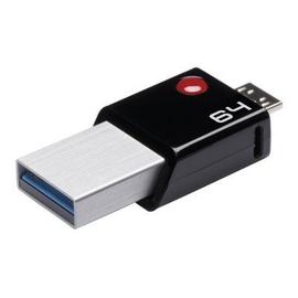 EMTEC Mobile & Go T200 - Clé USB - 64 Go - USB 3.0 / micro USB