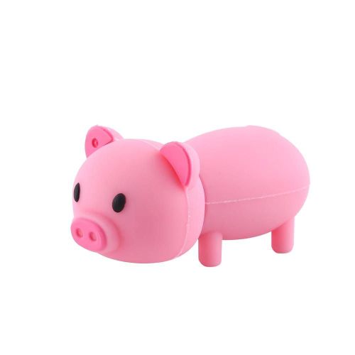 Cl USB 8GB Rubber Piggy Pig Memory Stick USB 2.0 U Disque Multi Colors Rose
