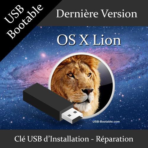 Cl USB Bootable OS X Lion + Guide PDF d'utilisation - Installation/Rparation/Mise  niveau