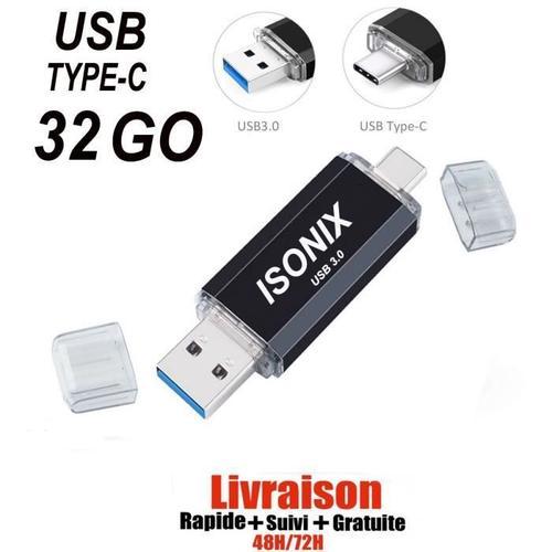 Cl USB C 32 Go Gb Type C OTG USB Flash Drive pour Android/PC NOIR