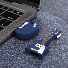 Clé USB de stockage de mémoire accessoire d'ordinateur portable en PVC en  forme de guitare pour Vista / OS X / Linux(64G )48g-Time_square