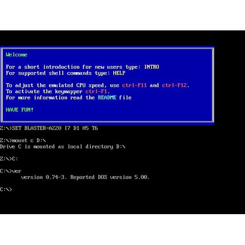 Cl Usb mulateur De Ms-Dos-Pour Excuter Des Logiciels & Jeux Anciens Sur Un Pc