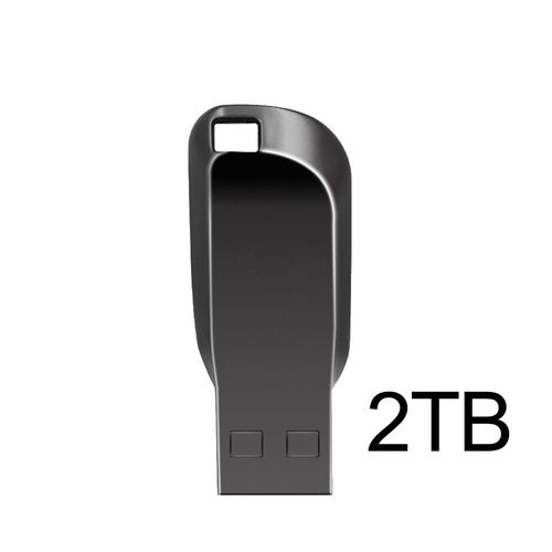 Cl USB en mtal haute vitesse,cl USB noire,cl USB,disque SSD portable,3.0 Go,2 To,1 To,512 Go - Type dark gray 2TB #C