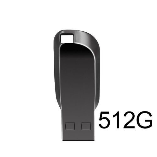 Cl USB en mtal haute vitesse,cl USB noire,cl USB,disque SSD portable,3.0 Go,2 To,1 To,512 Go - Type dark gray 512GB #A