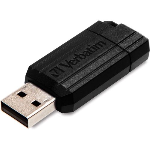 Cl USB PinStripe 128Go I USB 2.0 I Memory Stick USB I pour laptop ordinateur portable ultrabook TV autoradio I Stick USB 2.0 I Cl USB avec mcanisme poussoir I noir.[G79]